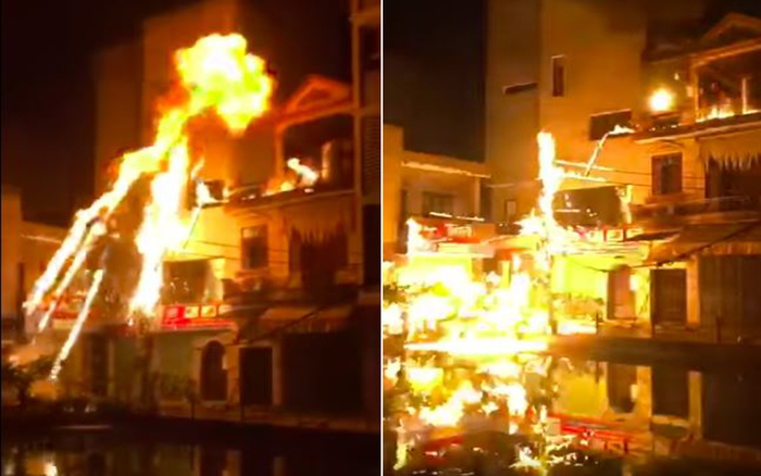 Clip: Người đàn ông cố thủ trên tầng 3, ném bom xăng dằn mặt vì hàng xóm hát karaoke quá to Ảnh 2