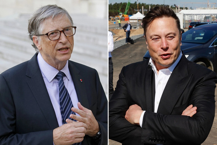 Mối quan hệ giữa hai tỷ phú công nghệ Bill Gates và Elon Musk được nhận định là 'cơm không lành, canh không ngọt'. (Ảnh: Getty Images / AFP)