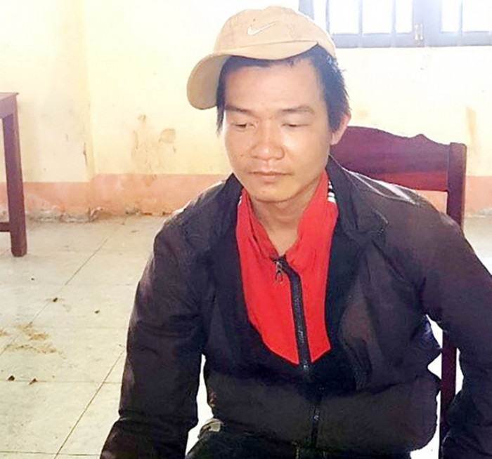 Nghi phạm Trọng tại cơ quan công an. Ảnh: VOV 