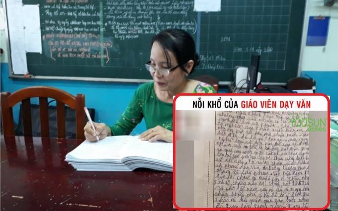 Nỗi khổ của giáo viên dạy Văn: Chữ học trò xấu như 'gà bới', có người phải mở cả nhạc thiền để chấm bài Ảnh 2