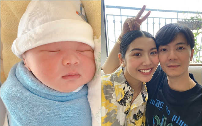 Hé lộ tên thật quý tử gia đình á hậu Thúy Vân - Nhật Vũ: Vũ Nhật Tôn đẹp trai, kháu khỉnh Ảnh 2