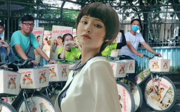 FC Hiền Hồ diễu hành bằng xe đạp quảng bá MV mới cho thần tượng Ảnh 2