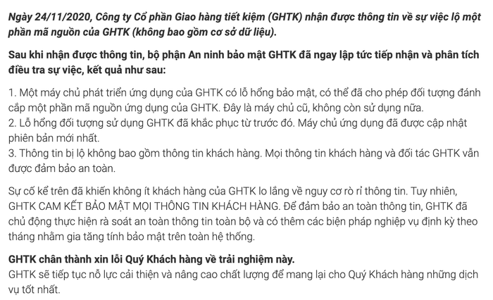 Giao hàng Tiết kiệm rò rỉ 4 GB mã nguồn hệ thống: Liệu có nguy cơ rò rỉ thông tin khách hàng? Ảnh 4