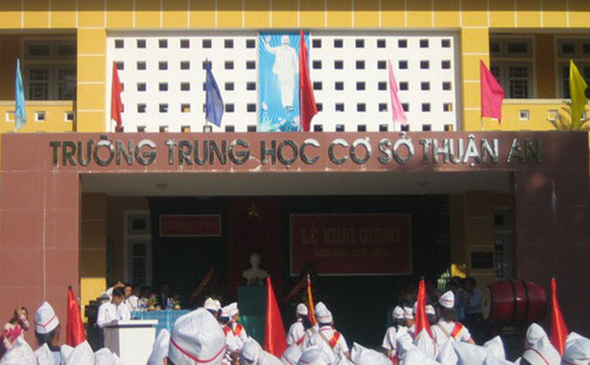 Trường THCS Thuận An - nơi ông Giàu công tác