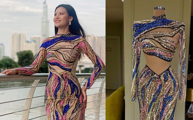 Giữa 'sóng gió' váy nhái, Thái Thị Hoa đạt giải Ba 'Trang phục dạ hội tại' Hoa hậu Trái Đất 2020 Ảnh 2