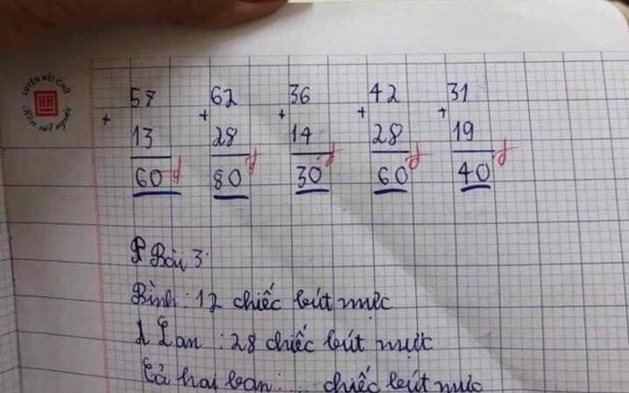 Hàng loạt phép tính sai được cô giáo 'phù phép' cho đúng, nhà trường nói gì? Ảnh 2