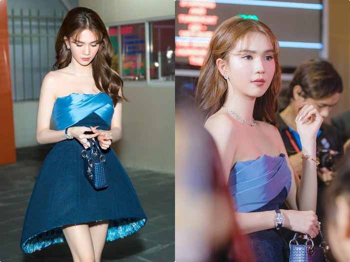 Cô nàng làm tăng độ thời thượng cho bản thân khi mix cùng túi Dior và đồng hồ cùng tông.