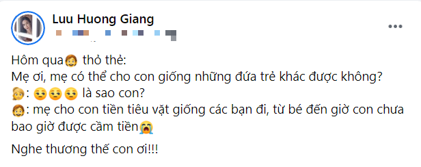 Lưu Hương Giang khiến nhiều người xót xa khi tiết lộ lời thỉnh cầu từ con gái Ảnh 2