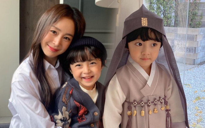Con gái Kim Tae Hee hóa 'chàng rể nhỏ', xinh hơn cả nữ giới! Ảnh 2
