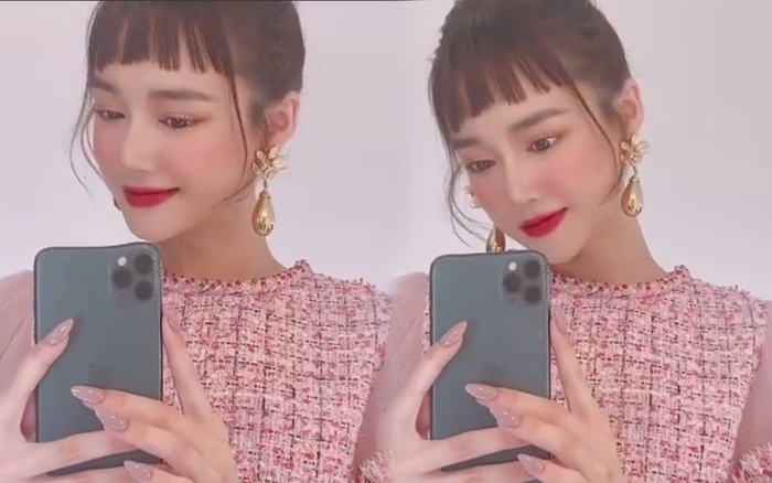 Nhã Phương 'than' mặt tròn như trứng gà nhưng fan lại chỉ thấy dùng app đến méo cả điện thoại Ảnh 2