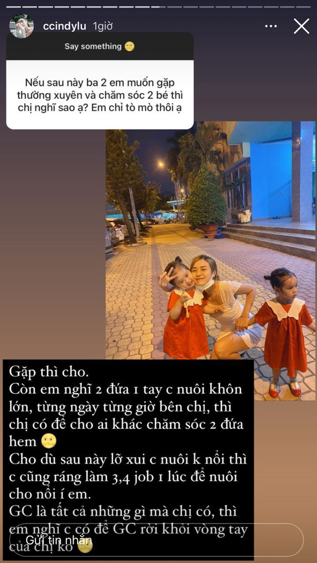 Bảo Ngọc lên tiếng khi bị hỏi về suy nghĩ nếu Hoài Lâm muốn gặp thường xuyên và chăm sóc 2 con gái sau khi ly hôn