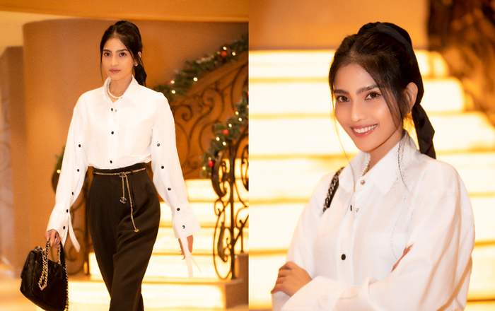 Trương Thị May diện đồ thanh lịch, đơn giản hết nấc nhưng khoe chân dài tối đa Ảnh 2