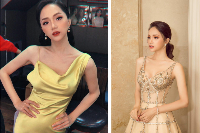 Dù chụp thẳng hay góc nghiêng, Hương Giang vẫn để lộ vóc dáng 'da bọc xương' của mình.