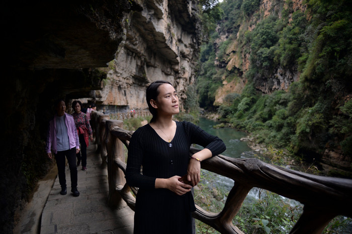 Li Xinmei ở Xingyi, tỉnh Quý Châu, ngày 27 tháng 10 năm 2020.