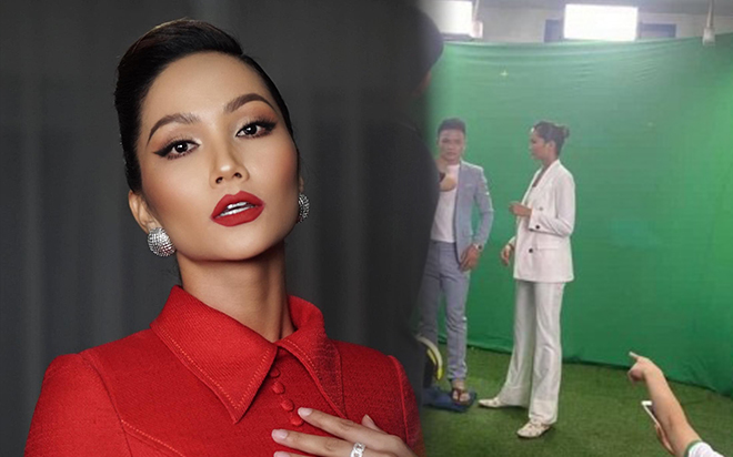 Chụp ảnh cùng nhau thế nhưng H'Hen Niê tự nhận mình là bà cô của Quang Hải Ảnh 2