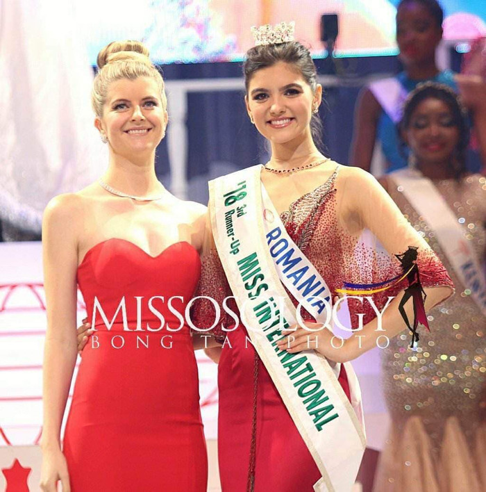 Cô cũng từng là đối thủ của Thùy Tiên tại Miss International 2018