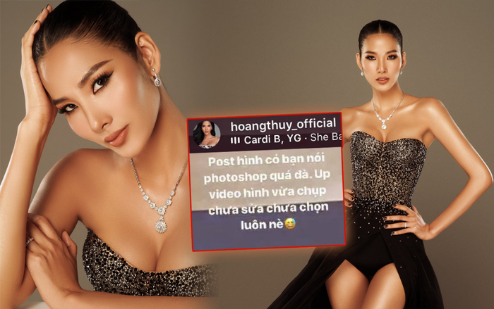 Hoàng Thùy đáp trả netizen khi bị nói photoshop quá đà, đăng trọn bộ ảnh gốc 'tốt gỗ hơn tốt nước sơn' Ảnh 2
