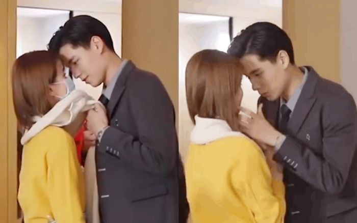 Fan quắn quéo trước màn làm nũng đáng yêu của Hồ Nhất Thiên với Kiều Hân ở hậu trường 'Tiểu phong bạo' Ảnh 2