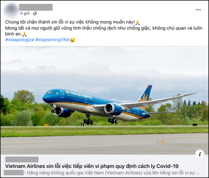 Đồng loạt tiếp viên hàng không Vietnam Airlines lên tiếng xin lỗi cộng đồng trên mạng xã hội Ảnh 5