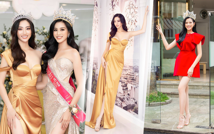 2 đương kim hoa hậu Đỗ Thị Hà - Lương Thùy Linh đọ sắc: Mỗi người một vẻ, bất phân thắng bại Ảnh 2