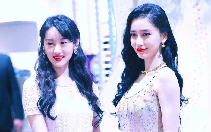 Viên Băng Nghiên kém sắc hơn Angelababy khi chung khung hình Ảnh 2