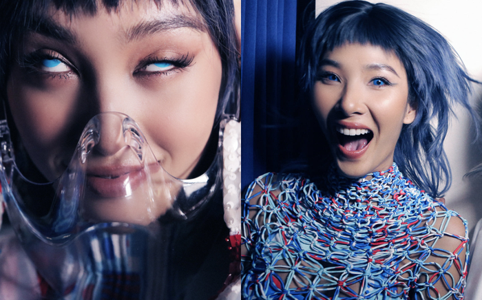 Dàn Hoa hậu đeo lens xanh ngắt pose dáng gắt, nhìn Hoàng Thùy, Tiểu Vy đố nhịn được cười Ảnh 2