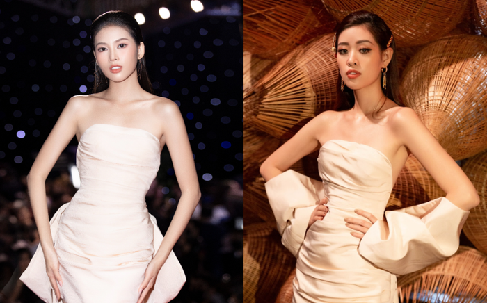 Đụng váy với hoa hậu Khánh Vân, á hậu Ngọc Thảo thua toàn tập vì cách tạo dáng mờ nhạt Ảnh 2