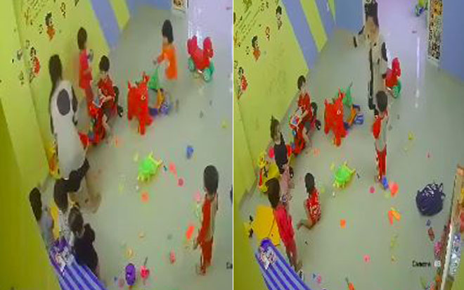 Clip: Nghi vấn Hiệu trưởng mầm non đánh học sinh tới tấp gây phẫn nộ Ảnh 2