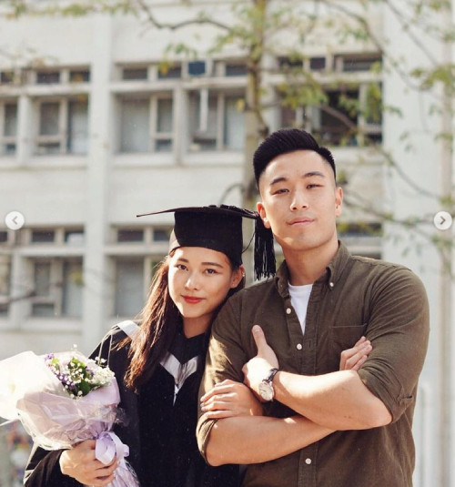 Miss Hong Kong Liệu Tuệ Nghi và bạn trai Sam.