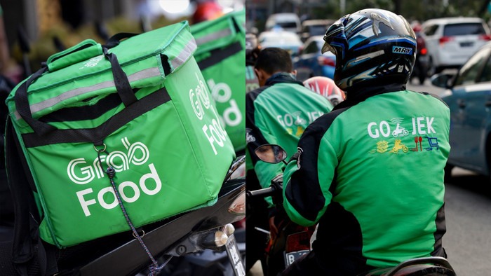 Grab và Gojek đang có định giá lần lượt là 14 tỉ USD và 10 tỉ USD. Ảnh: SCMP