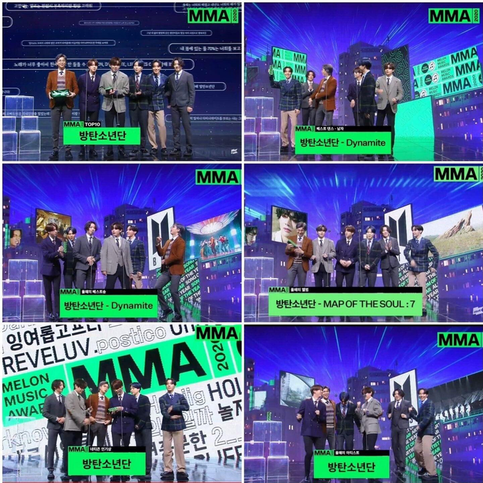  BTS trở thành người chơi hệ 'all-kill' cả 3 giải thưởng Daesang của Melon Music Awards 2020.