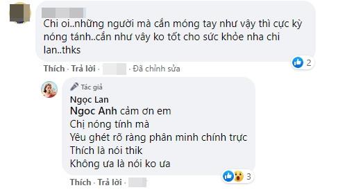 Bị nhắc nhở vì sở thích cắn móng tay, Ngọc Lan lên tiếng đáp trả 'ngầu quên sầu' Ảnh 2