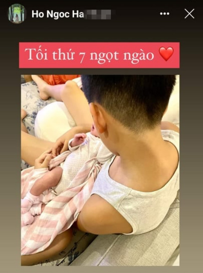 Hà Hồ hạnh phúc viên mãn: Subeo chăm em 'ngon lành', Đông Nhi tặng quà xịn ngày Lisa - Leon đầy tháng Ảnh 2