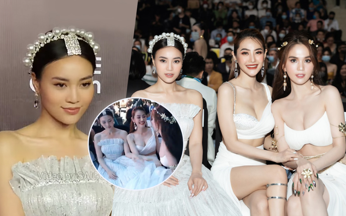 Khoảnh khắc đẹp: Lan Ngọc nhanh trí dùng chân váy che chắn giúp Ngọc Trinh tránh sự cố trước ống kính Ảnh 2