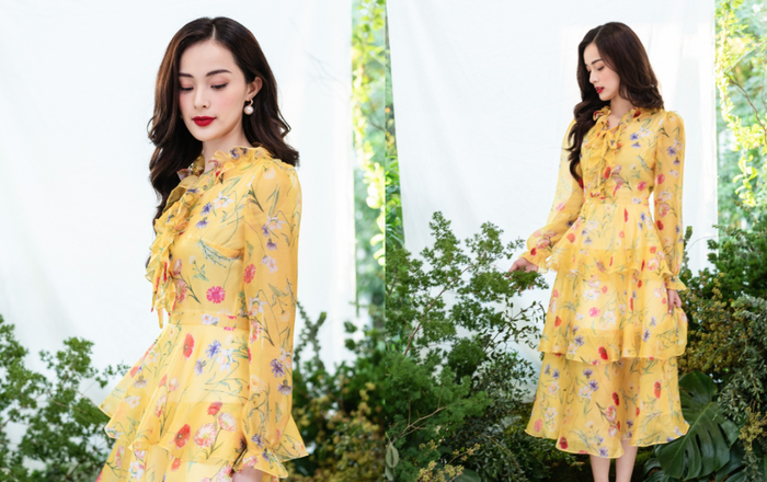 Hạ Vi gợi ý trang phục hoa lá, rực rỡ cho nàng công sở những ngày cuối năm Ảnh 2