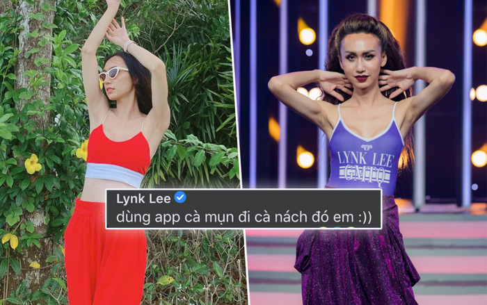 Sau khi bị soi vùng nhạy cảm thâm - xấu, Lynk Lee khoe dáng đáp trả: 'Dùng app cà mụn đó em' Ảnh 2
