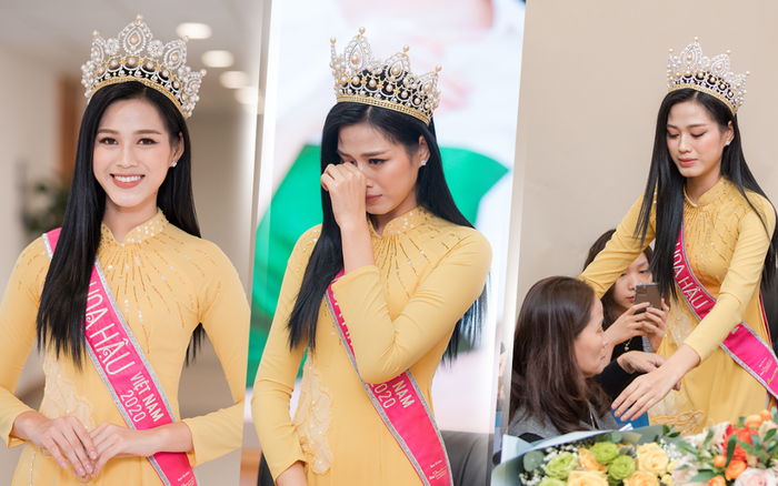 Vừa bị chê gầy gò, 'soi' nhan sắc Đỗ Thị Hà khi về thăm trường: Đẹp rạng rỡ dù khóc sướt mướt Ảnh 2