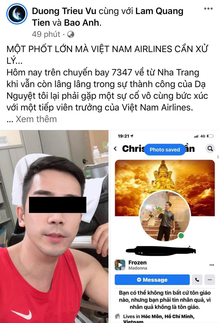 Dương Triệu Vũ bức xúc vì bị tiếp viên hàng không coi thường Ảnh 2