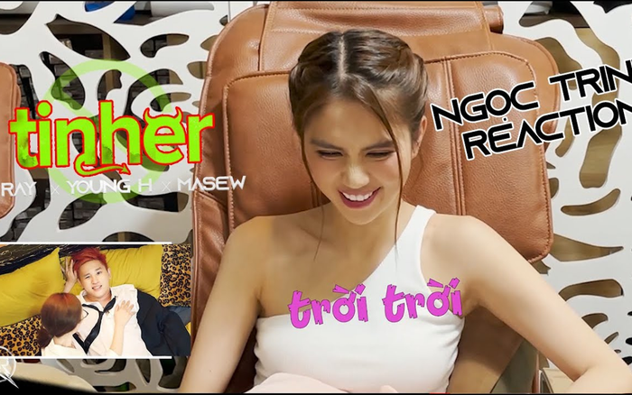 Ngọc Trinh cười tít mắt khi xem B Ray đóng 'cảnh nóng' cùng nữ chính MV 'Đừng tin Her' Ảnh 2