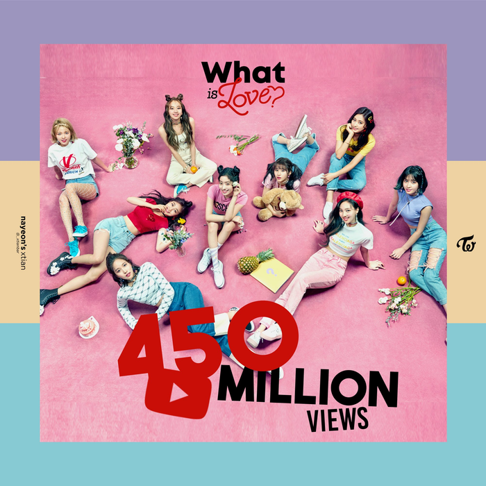 MV What Is Love? của Twice đã chạm mốc 450 triệu view.
