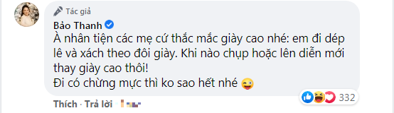 Bảo Thanh lên tiếng sau khi bị nhắc nhở mang giày cao gót dù bụng bầu đã lớn vượt mặt Ảnh 4