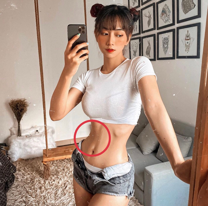 Hotgirl TikTok 'bóp méo mọi thứ' không thương tiếc chỉ vì chiếc eo thon nhô cả xương sườn Ảnh 9