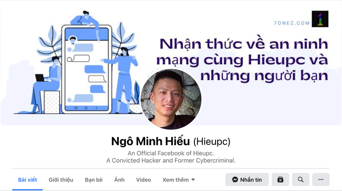 Trang cá nhân của anh đã nhanh chóng nhận được hơn 41.000 lượt theo dõi. (Ảnh chụp màn hình)