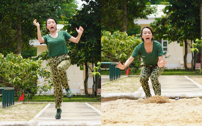 Diệu Nhi lấy đà nhảy xa như tập dưỡng sinh và nguyên nhân khiến hội 'nữ chiến binh' cổ vũ hết mình Ảnh 2