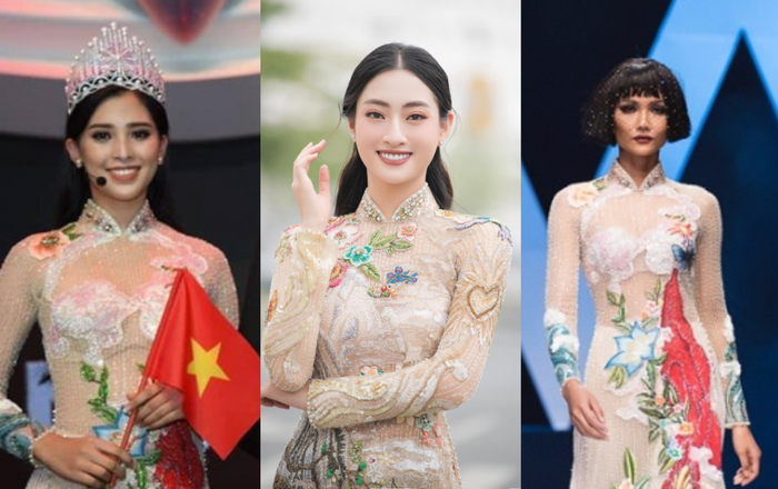 Lương Thùy Linh, Tiểu Vy, H'Hen Niê cùng mặc áo dài cổ tích, fan ngây ngất vì ai cũng đẹp như thơ Ảnh 2