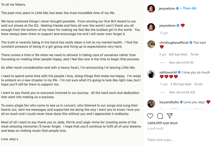 Jesy Nelson chính thức thông báo rời khỏi Little Mix sau gần 10 năm hoạt động Ảnh 3