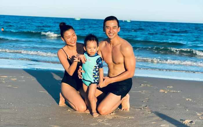 Con trai gợi ý mong được vợ chồng Lương Thế Thành đưa đi biển, Thuý Diễm hỏi: Bảo Bảo hay ba muốn đi? Ảnh 2