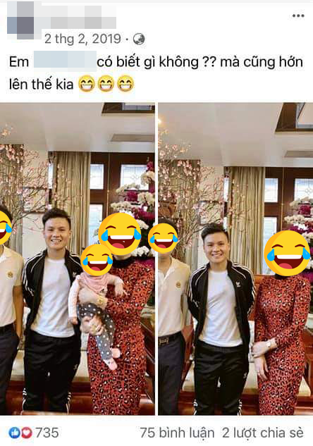 Quang Hải từng nhiều lần chụp hình chung với gia đình Hải Anh