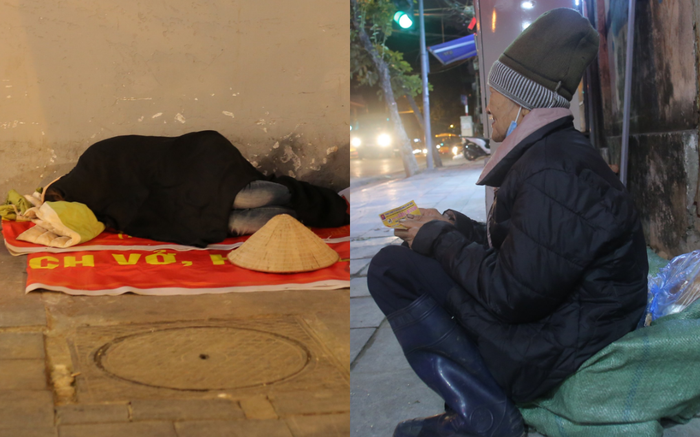 Phận đời cơ cực bà cụ 73 tuổi dầm mình trong cái lạnh thấu xương giữa đêm đông Hà Nội Ảnh 2