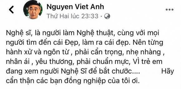 NSND Việt Anh hỏi thẳng NS Cát Phượng: 'Anh có sai với các em không?' Ảnh 2